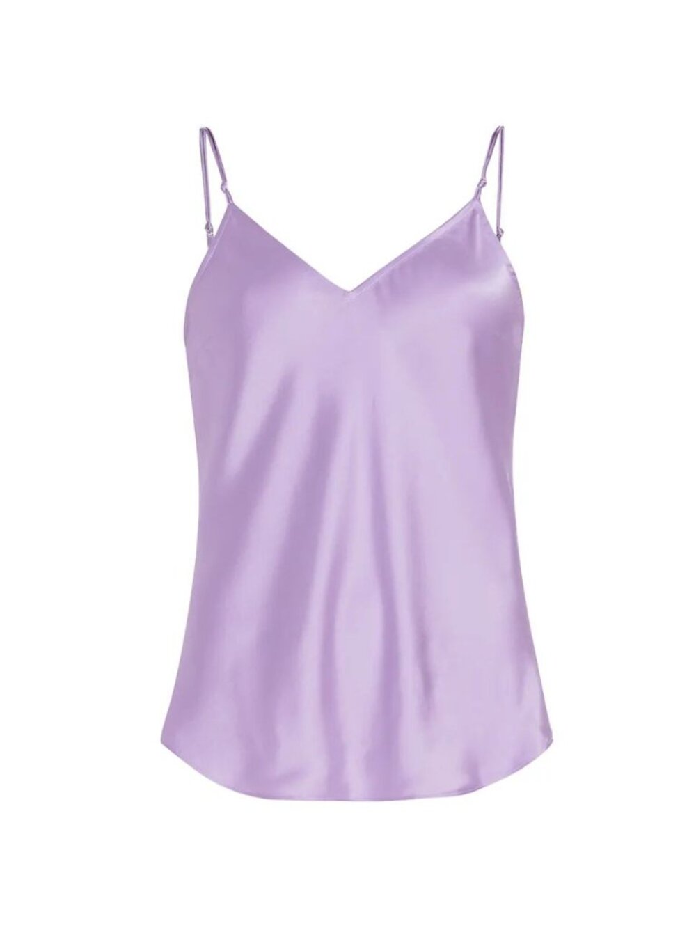Frame Denim Lilac Silk V-Neck Cami Sz XS